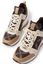 Georgie Leather & Canvas Sneakers